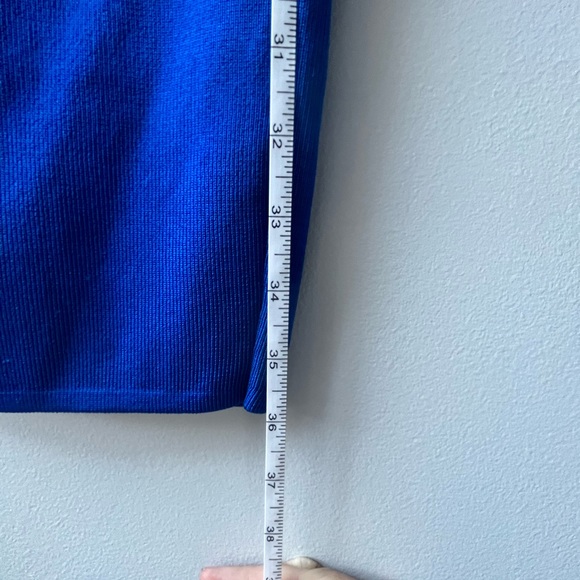 Sapphire blue mini bandage dress Venus size 8. - Picture 4 of 5